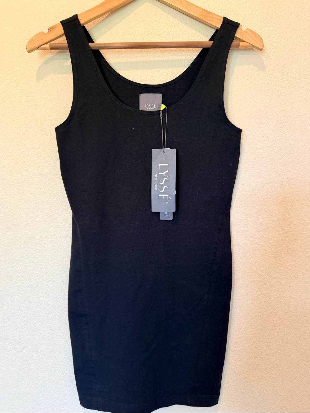 NWT Lysse Black Bodycon Tank Dress Size Small #0504